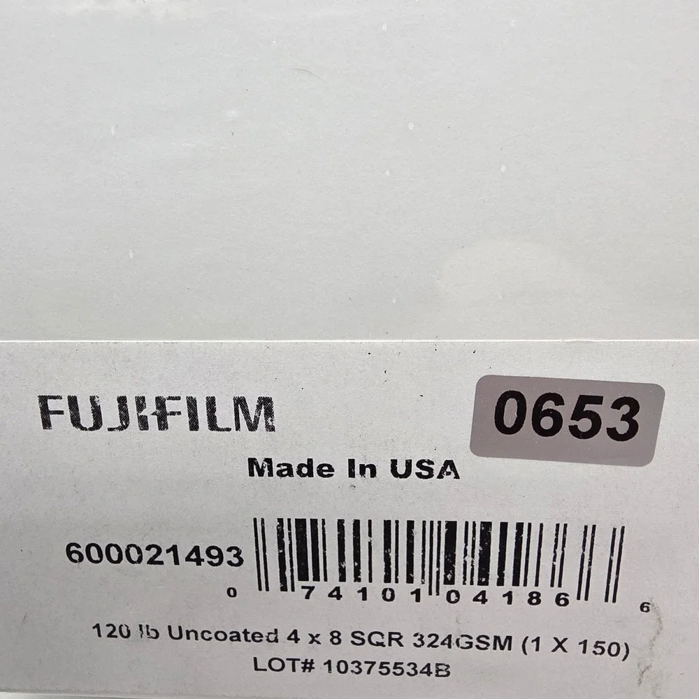 Fujifilm 120 lb Uncoated 4 x 8 Square Photo Paper 150 Sheets (2 pack)